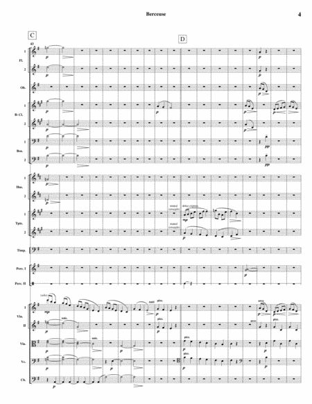 Berceuse for Orchestra (Maurice Ravel) - Score and Parts image number null