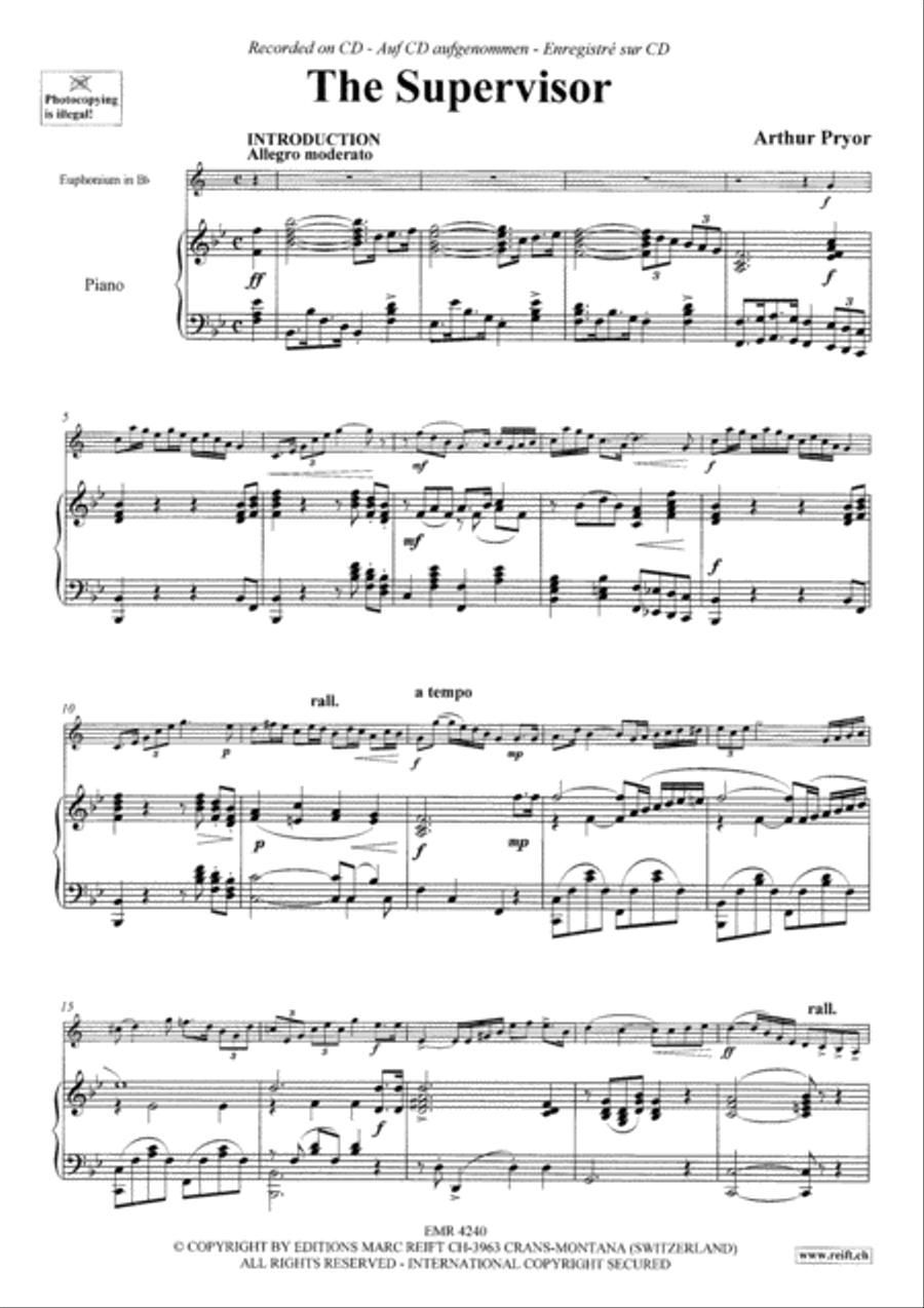 The Supervisor Euphonium scores gallery preview page 4