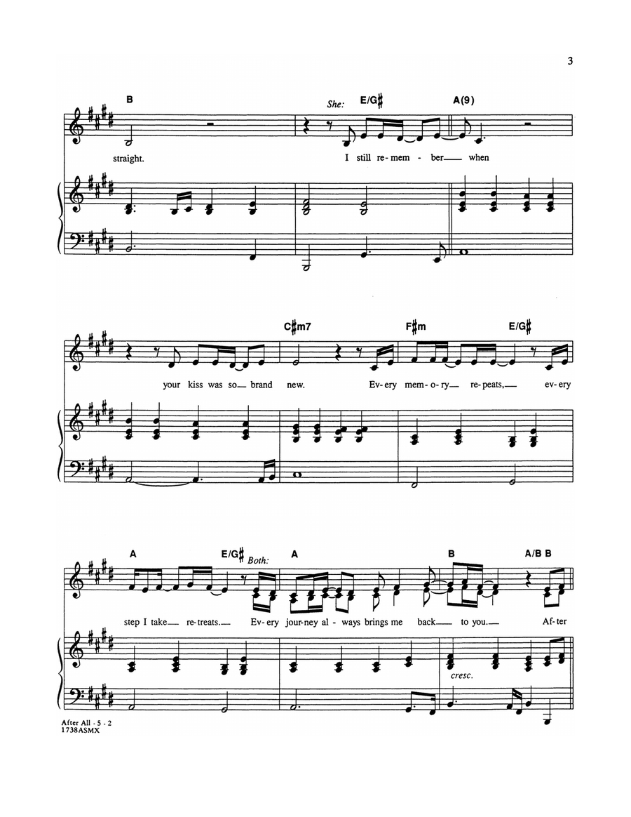 After All (Love Theme from Chances Are) Voice scores gallery preview page 2
