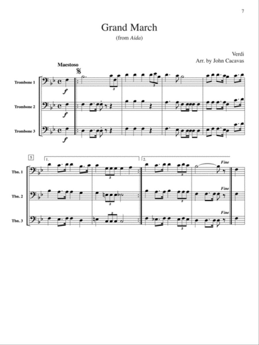 Trios for Trombones Trombone Trio scores gallery preview page 4