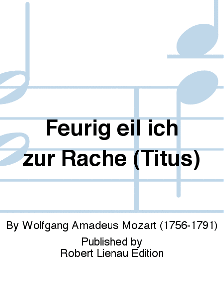 Feurig eil ich zur Rache (Titus) Mezzo-Soprano Voice scores gallery preview page 1