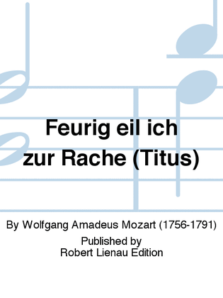 Book cover for Feurig eil ich zur Rache (Titus)