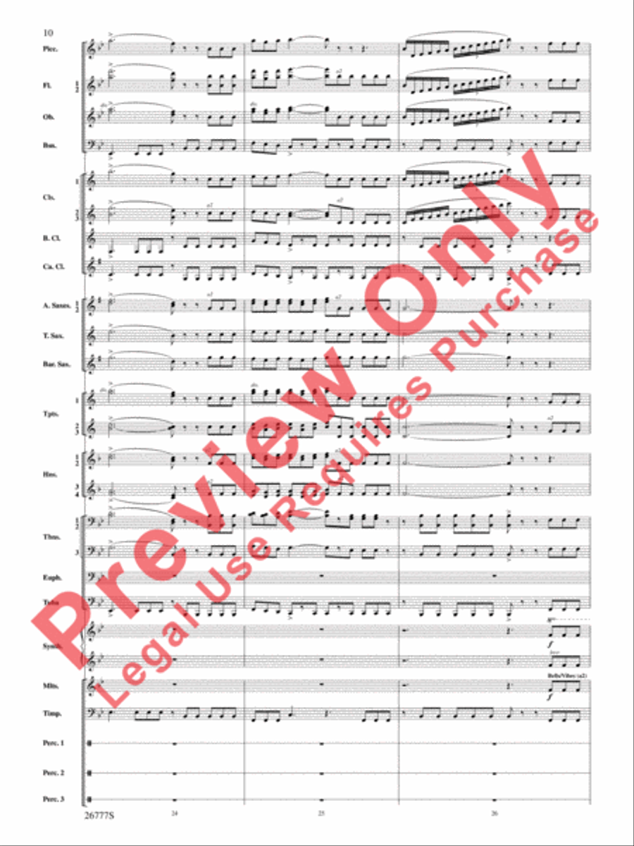 Soaring with John Williams Concert Band scores gallery preview page 11