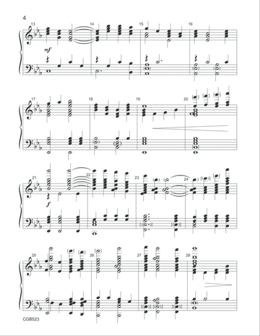 Praise Unfolding Handbell Choir scores gallery preview page 4