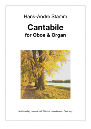 Book cover for Cantabile for oboe and organ