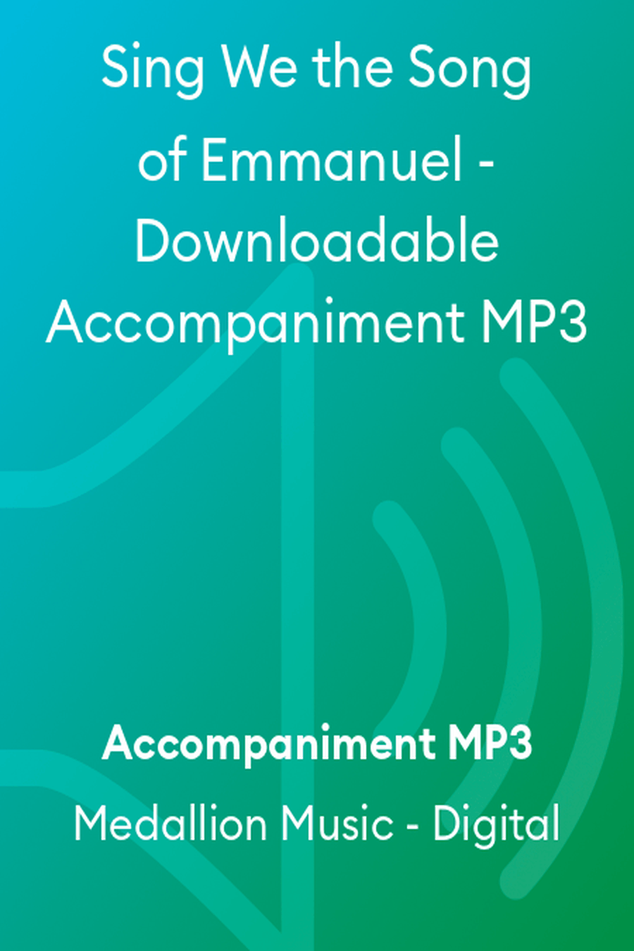 Sing We the Song of Emmanuel - Downloadable Accompaniment MP3 Accompaniment MP3 scores gallery preview page 1