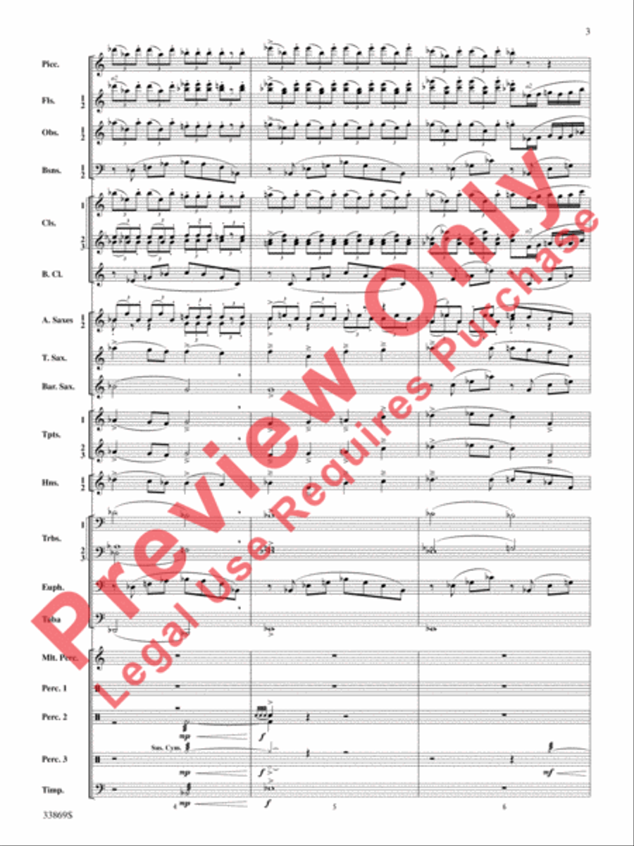 Mt. Everest Mt. Everest Concert Band scores gallery preview page 4