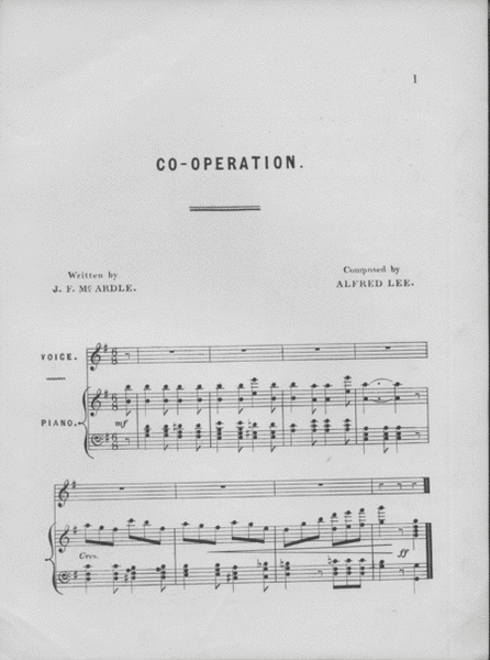 Co-Operation (A Song For The Times)