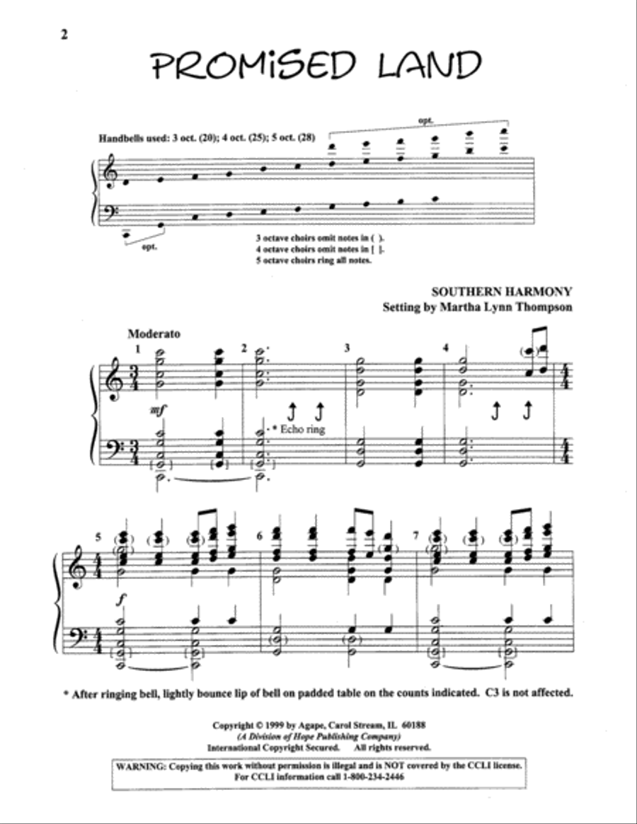 Promised Land 5-Octaves scores gallery preview page 6
