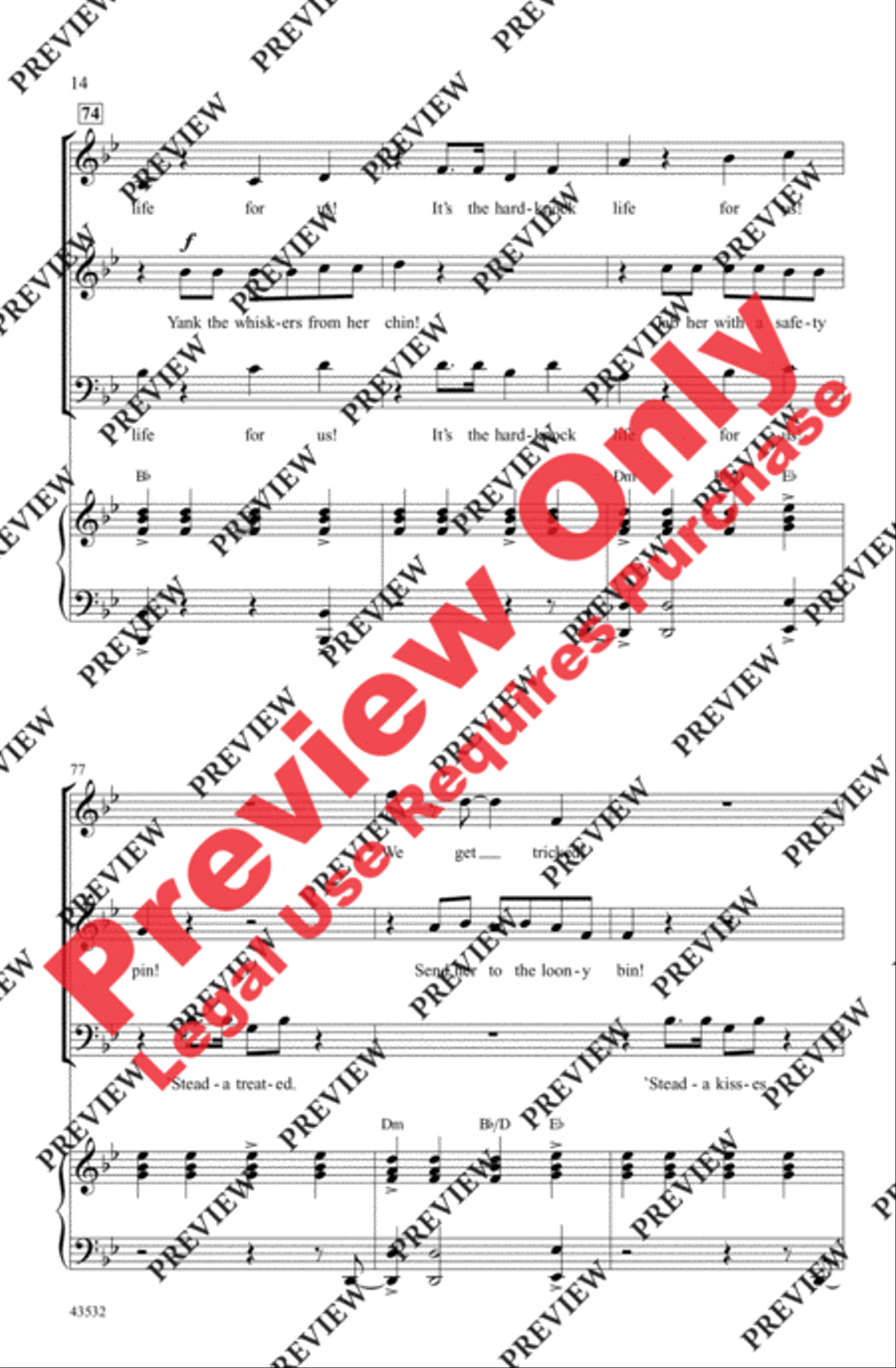 It's the Hard-Knock Life It's the Hard-Knock Life 3-Part scores gallery preview page 28