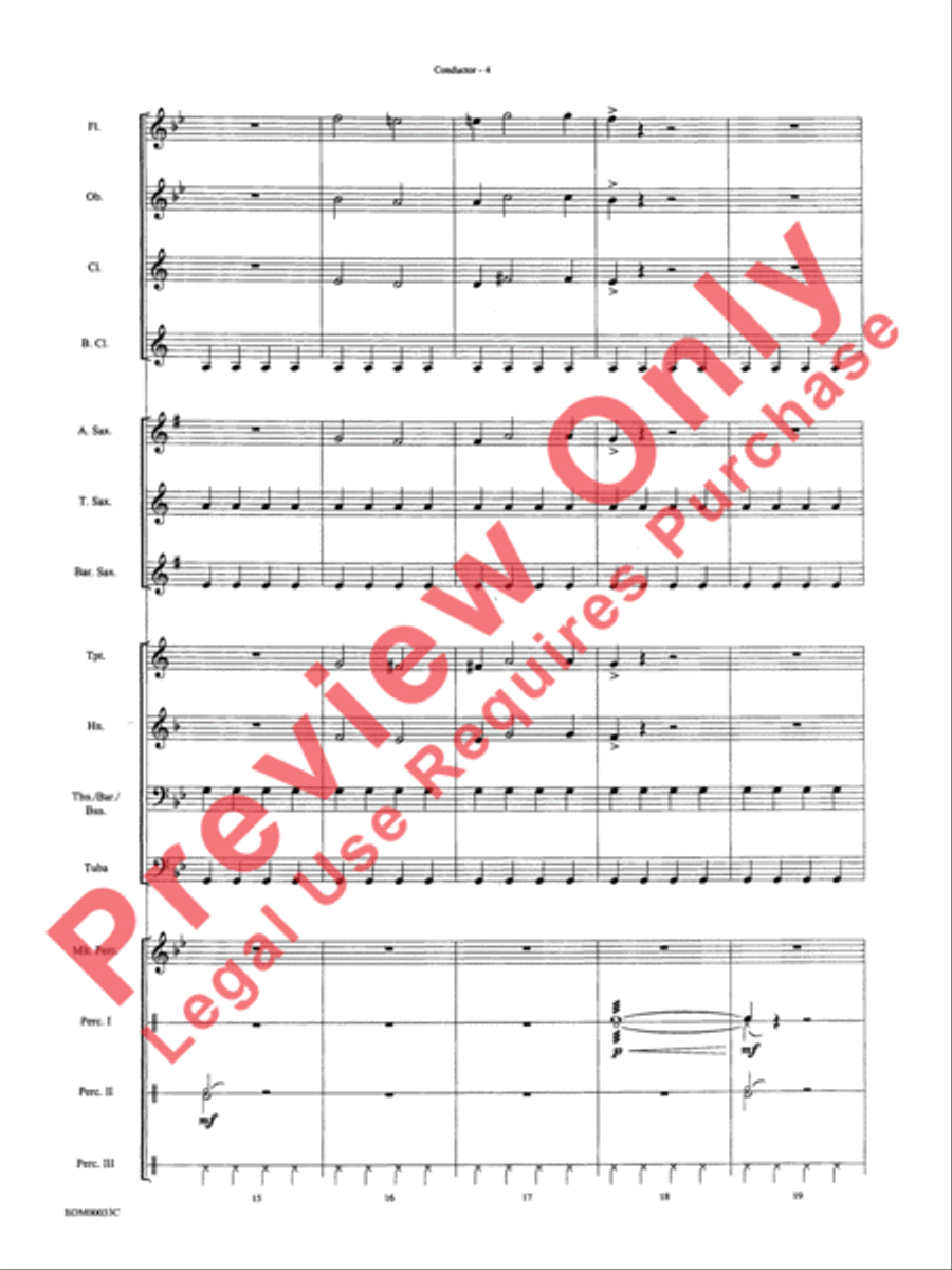 Thunderstorms Concert Band scores gallery preview page 7