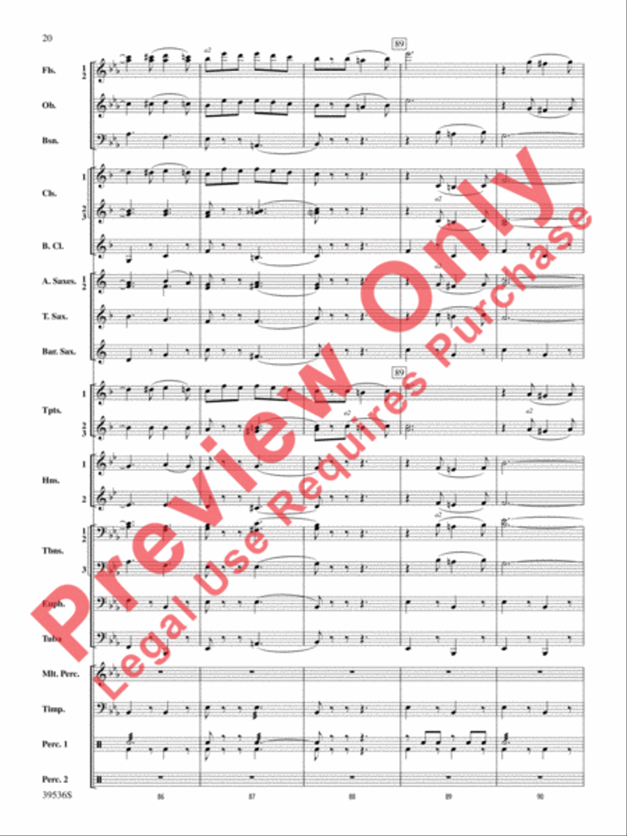 Screamers! Screamers! Concert Band scores gallery preview page 21
