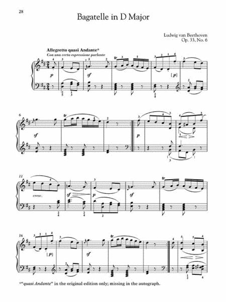 Beethoven – Für Elise and Other Bagatelles image number null