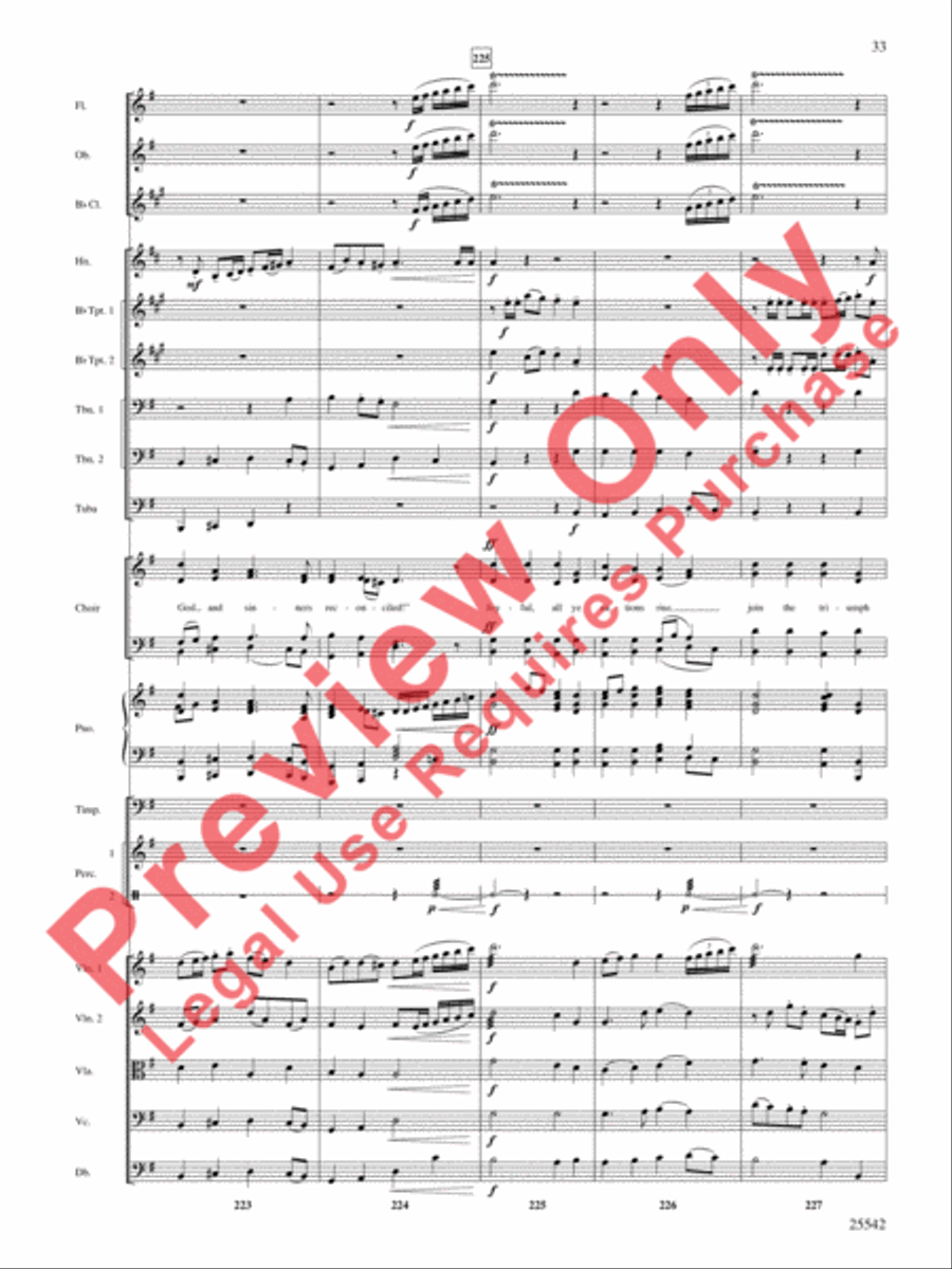 Glory to the Newborn King! Choir scores gallery preview page 34