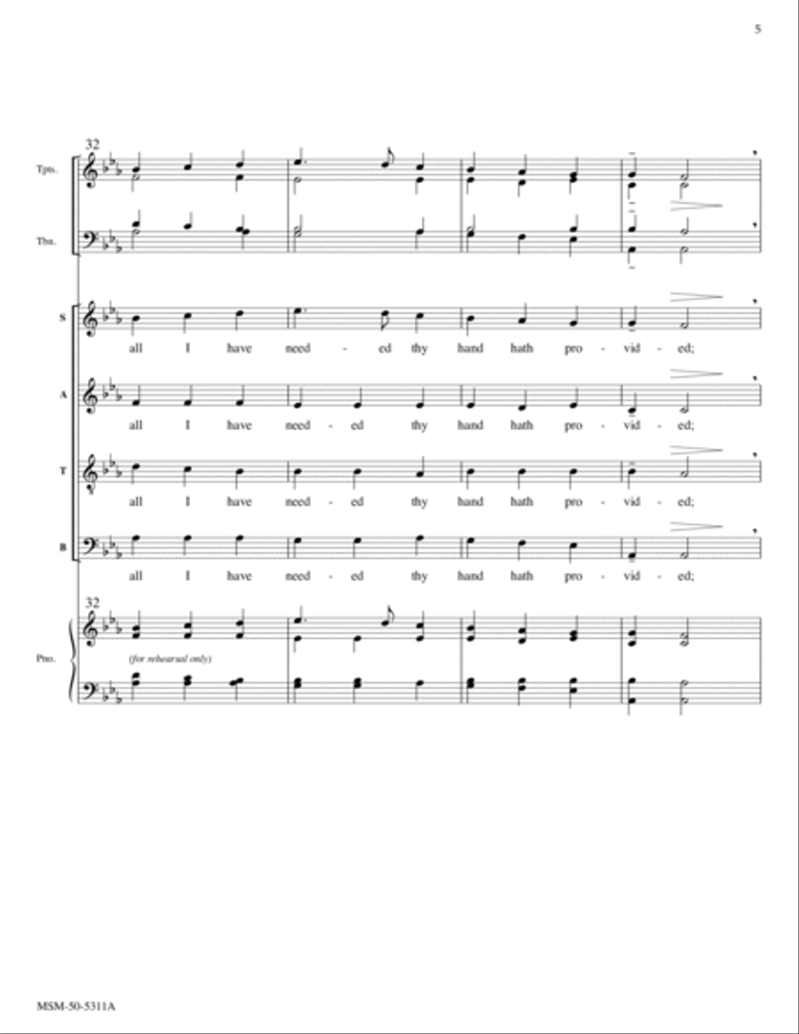 Great Is Thy Faithfulness Choir scores gallery preview page 5