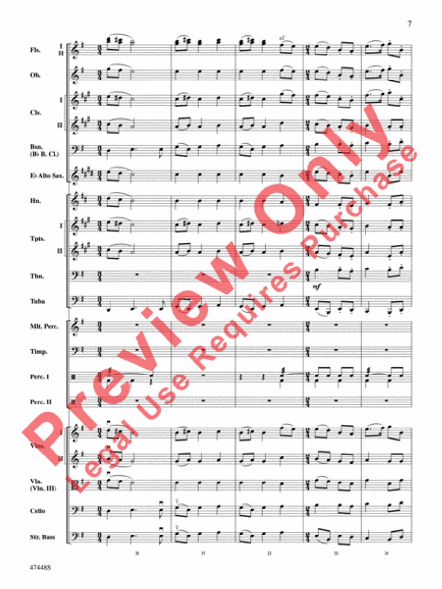 I'm Seventeen Come Sunday Full Orchestra scores gallery preview page 8