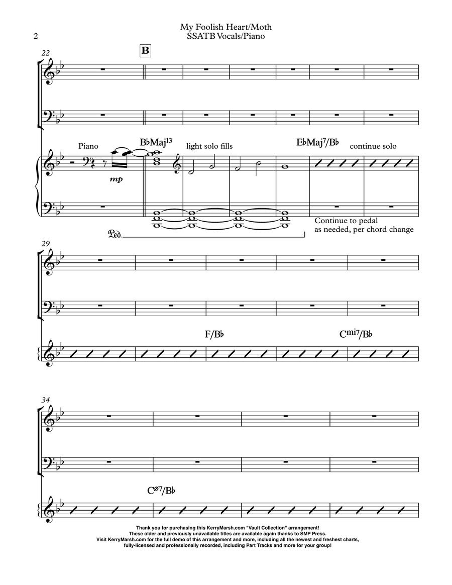 My Foolish Heart Divisi scores gallery preview page 2