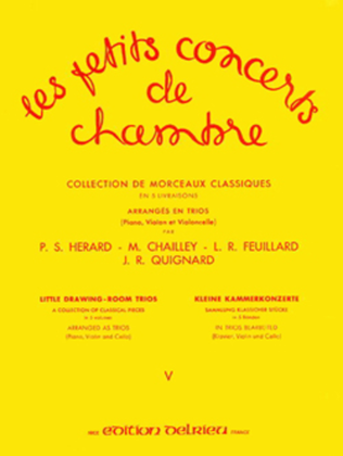 Book cover for Les petits concerts de chambre - Volume 5