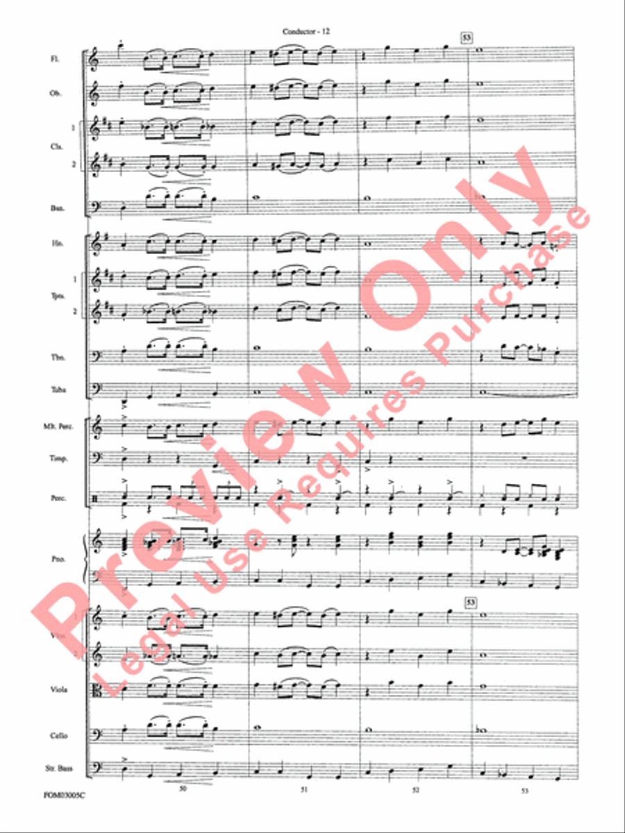 New York, New York, Theme from Full Orchestra scores gallery preview page 14