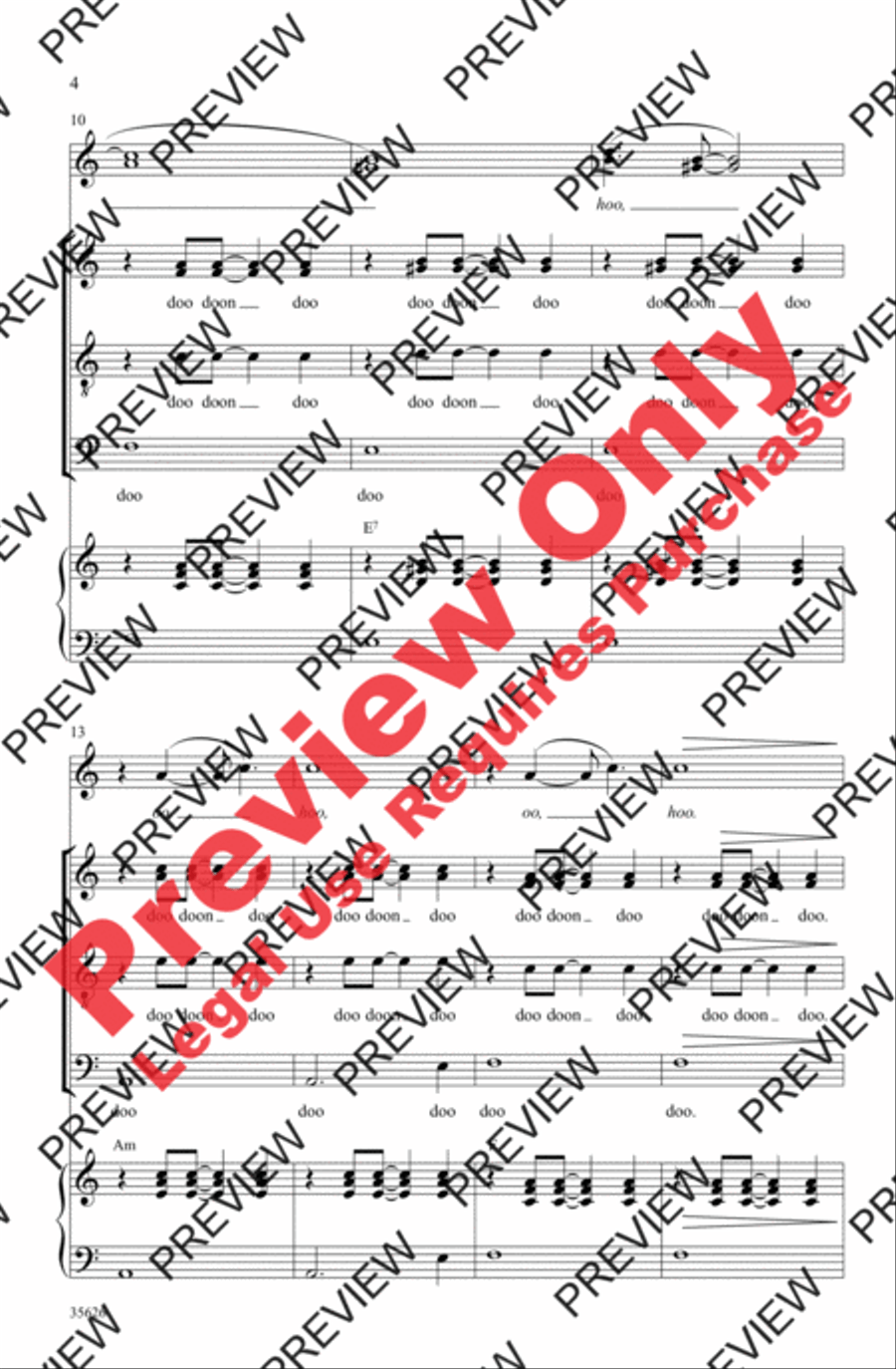 Over the Rainbow 4-Part scores gallery preview page 4