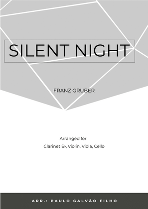 Book cover for SILENT NIGHT - CLARINET, VIOLIN, VIOLA & CELLO