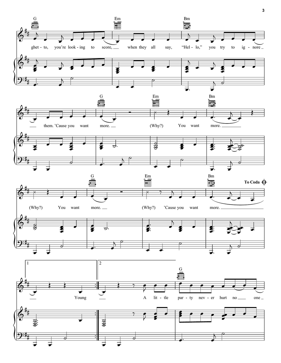 Art Deco Piano, Vocal, Guitar scores gallery preview page 3