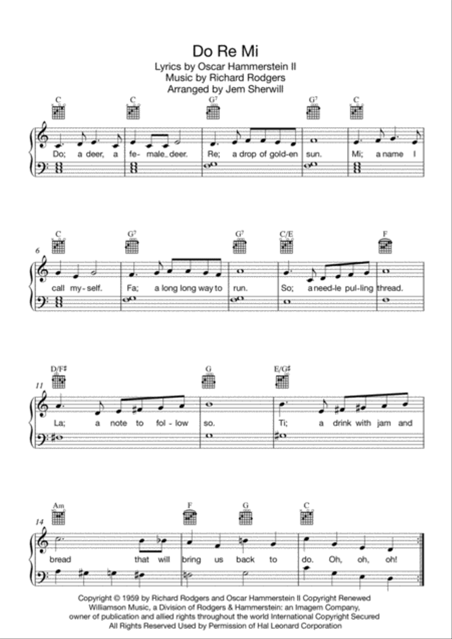 Do-Re-Mi Do-Re-Mi Voice scores gallery preview page 1