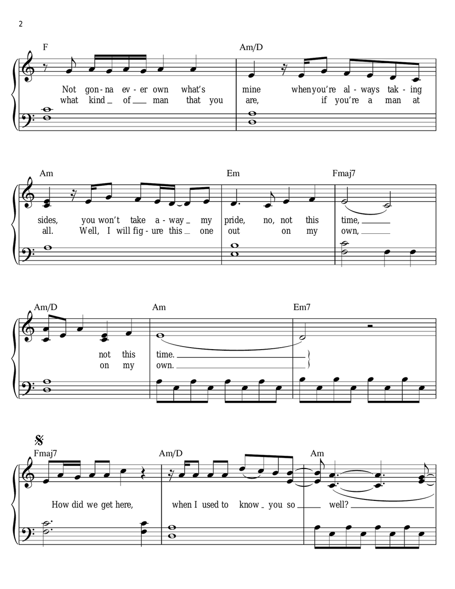 Decode Easy Piano scores gallery preview page 2
