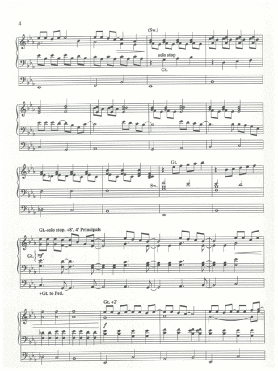 Praise and Worship for Organ Organ Solo scores gallery preview page 4