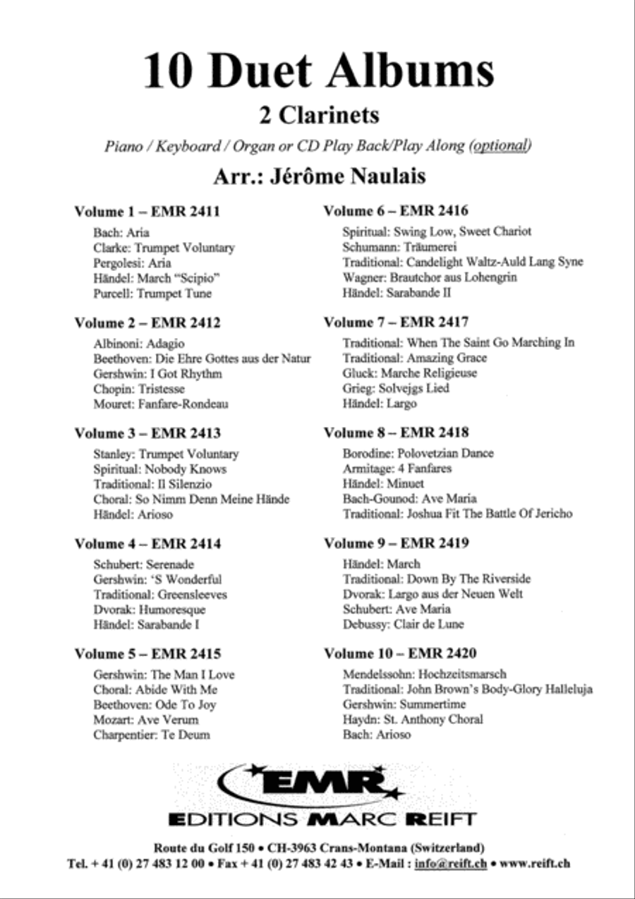 Album Volume 7 Clarinet Duet scores gallery preview page 8