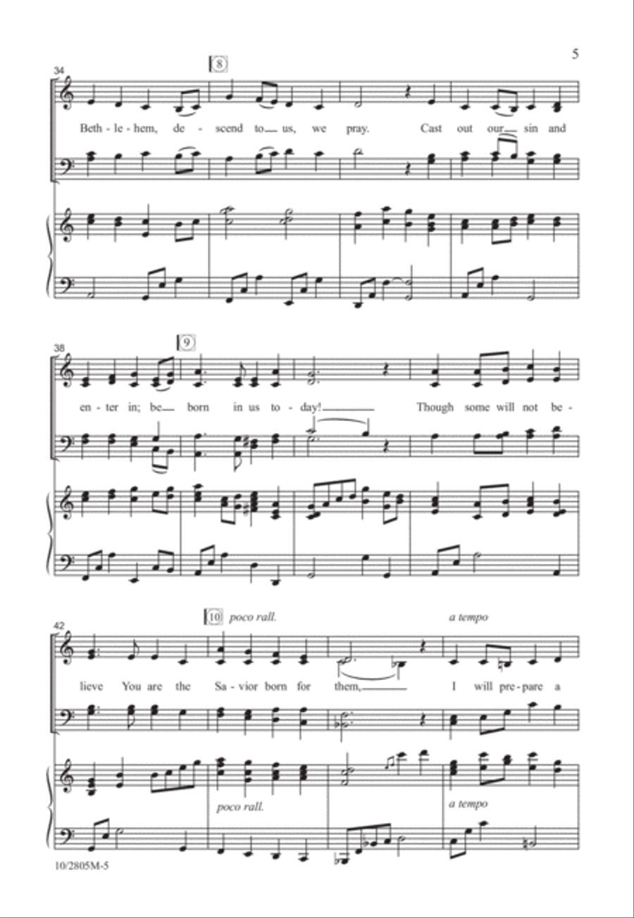 My Heart, Your Bethlehem 4-Part scores gallery preview page 6