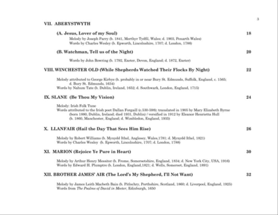 Twelve More Chorale Preludes on Hymns From the British Isles Organ Solo scores gallery preview page 3