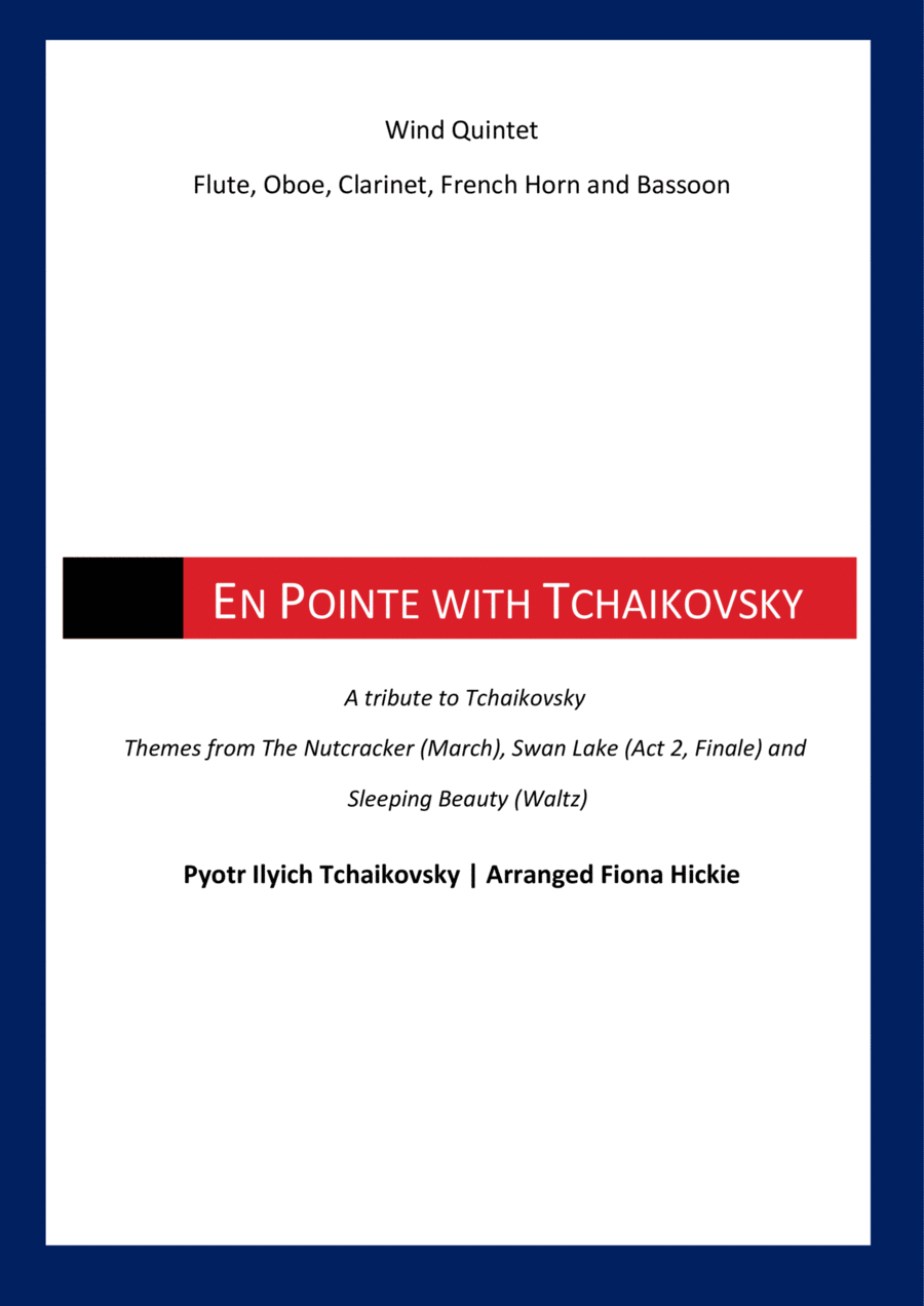 En Pointe with Tchaikovsky: : Wind Quintet Woodwind Quintet scores gallery preview page 1