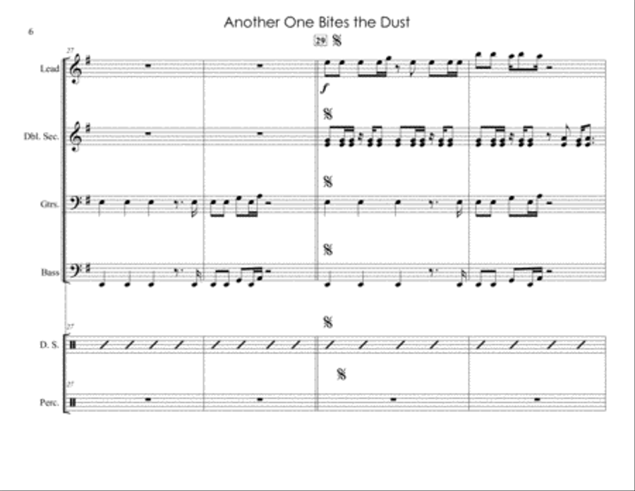 Another One Bites The Dust Steel Drum Band scores gallery preview page 6