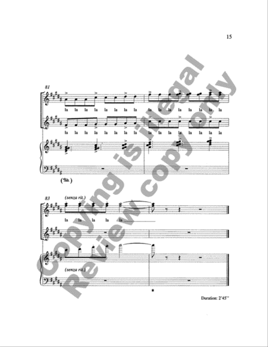 Love Is a Rain of Diamonds (Choral Score) SSA scores gallery preview page 27