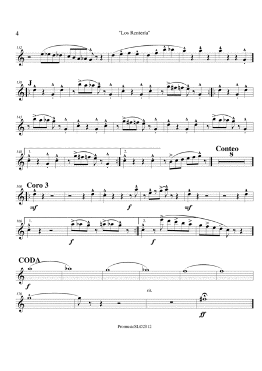 Los Rentería Jazz Ensemble scores gallery preview page 4