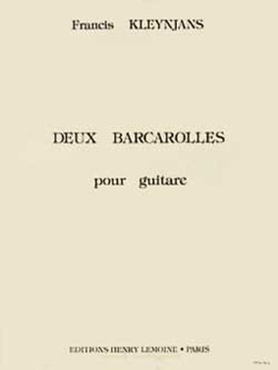 Barcarolles (2) Acoustic Guitar scores gallery preview page 1