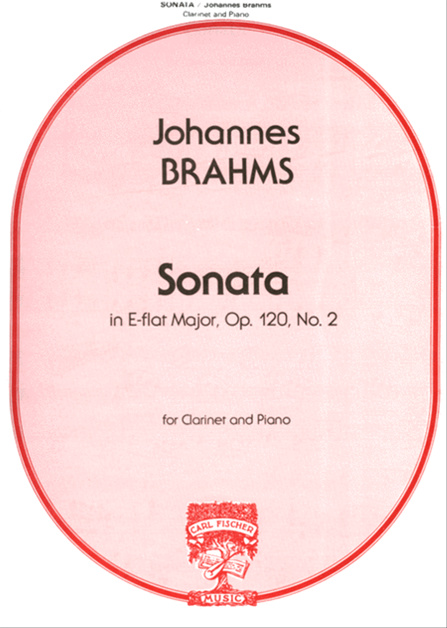 Sonata in E-Flat Major, Op. 120, No. 2 B-Flat Clarinet scores gallery preview page 1