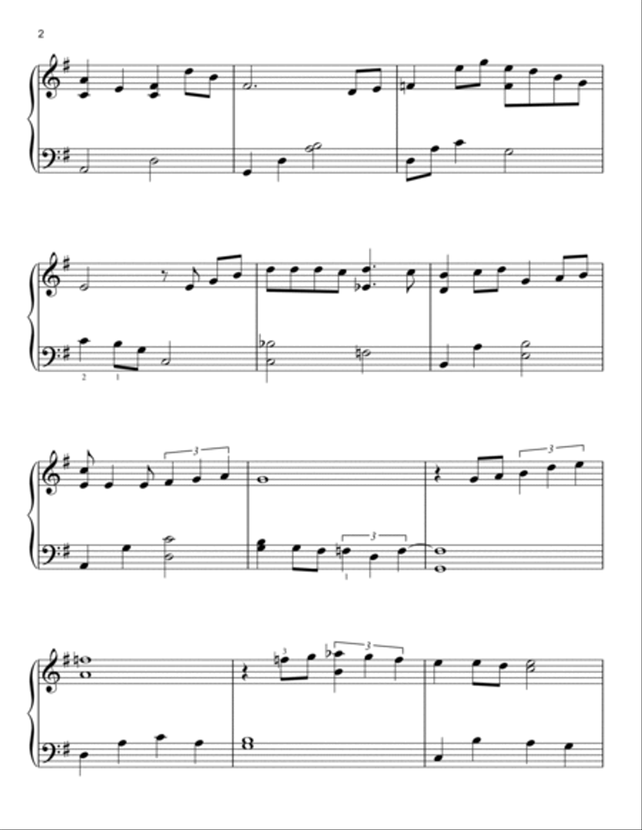 Misty Misty Easy Piano scores gallery preview page 2