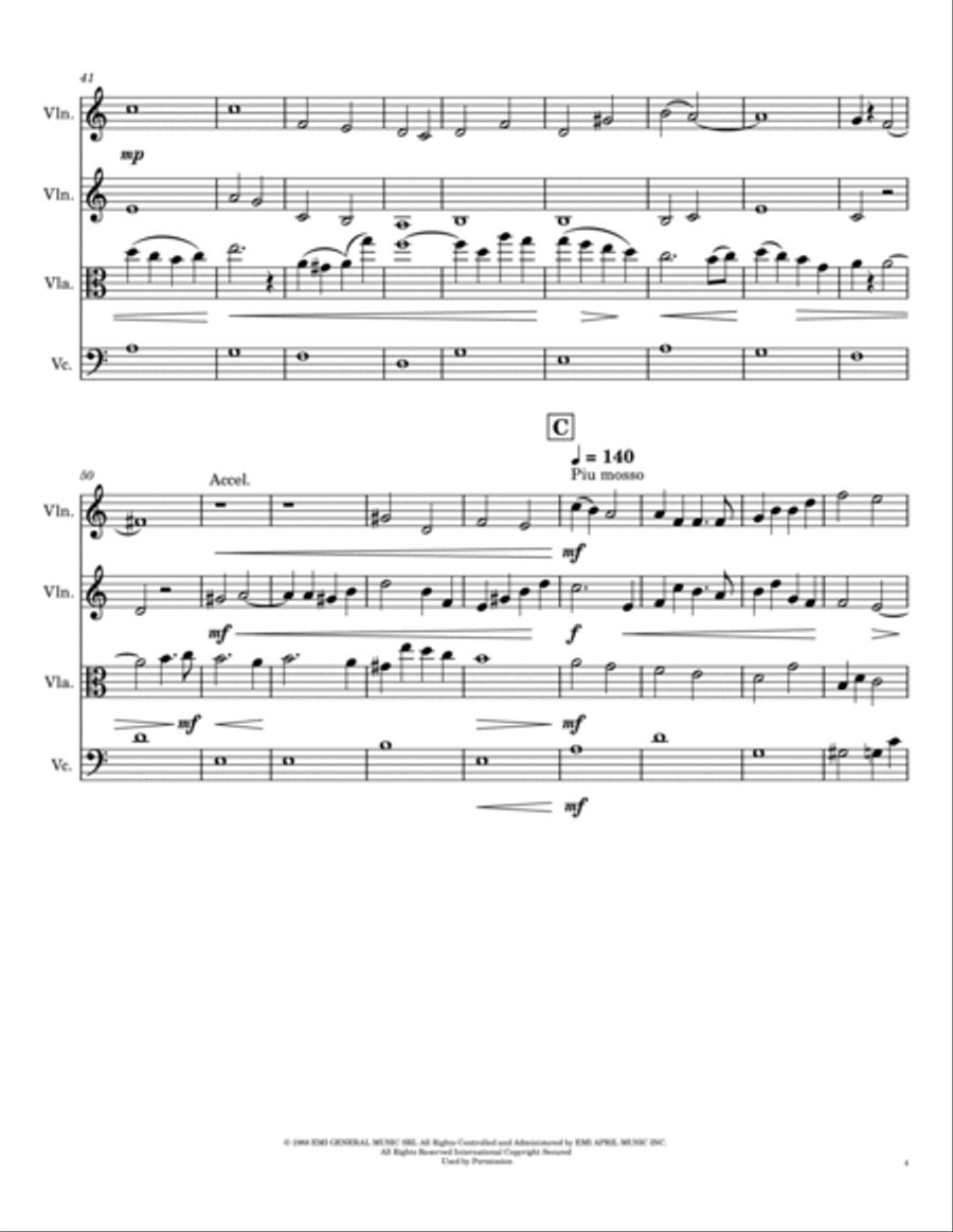 Cinema Paradiso Cinema Paradiso String Trio scores gallery preview page 4