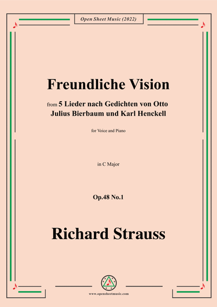 Richard Strauss-Freundliche Vision,in C Major image number null
