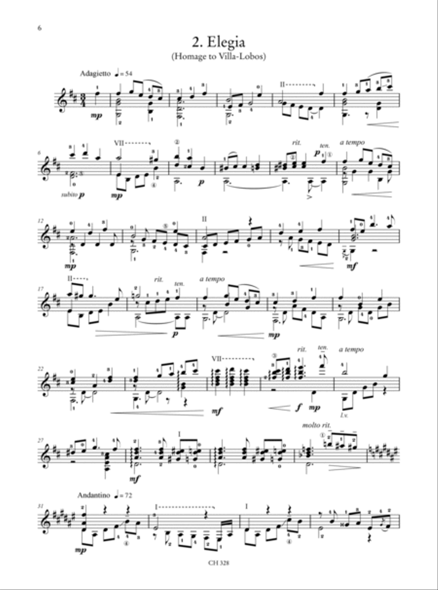 3 Homages for Guitar (2019) Acoustic Guitar scores gallery preview page 3