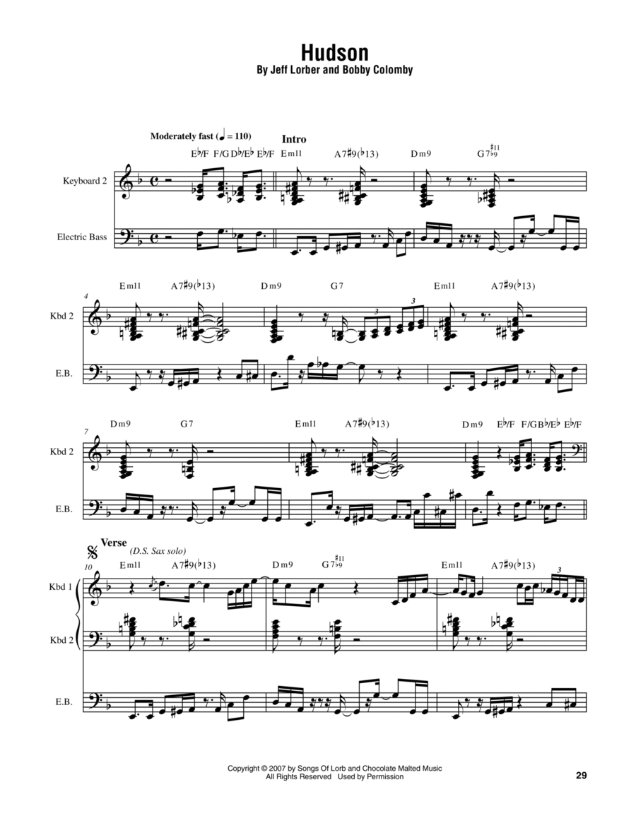 Hudson Hudson Piano scores gallery preview page 1