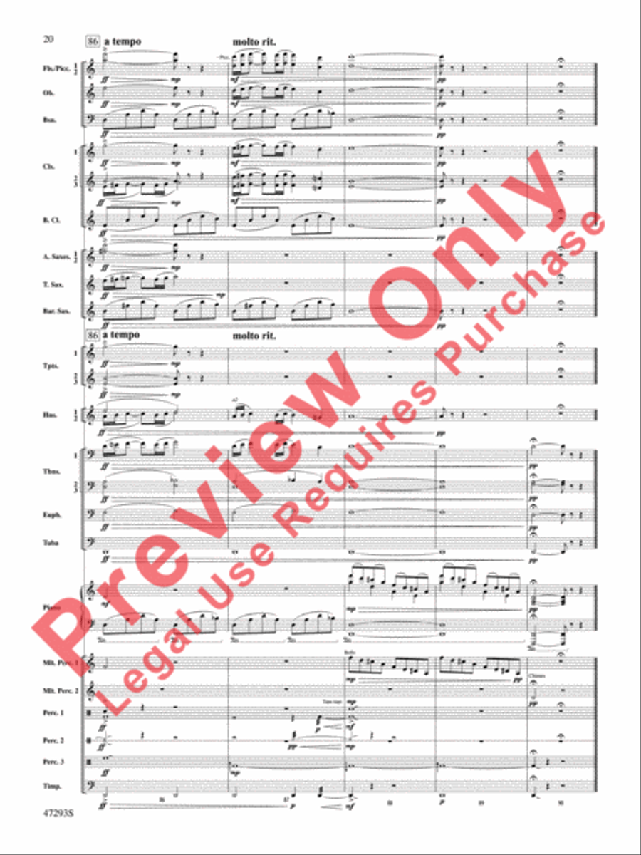 Phantasmagoria Concert Band scores gallery preview page 21