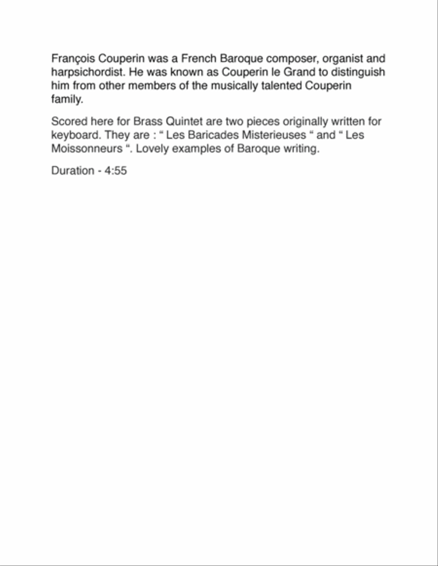 Two Pieces for Brass Quintet Brass Quintet scores gallery preview page 2