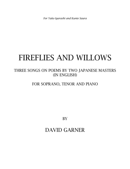 Fireflies and Willows (Tenor Transposition) image number null