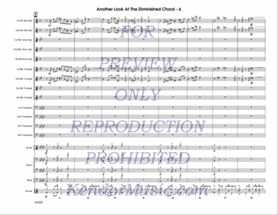 Another Look At The Diminished Chord (Full Score) Jazz Ensemble scores gallery preview page 7