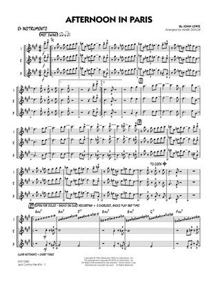 Jazz Combo Pak #34 (Modern Jazz Quartet) - Eb Instruments