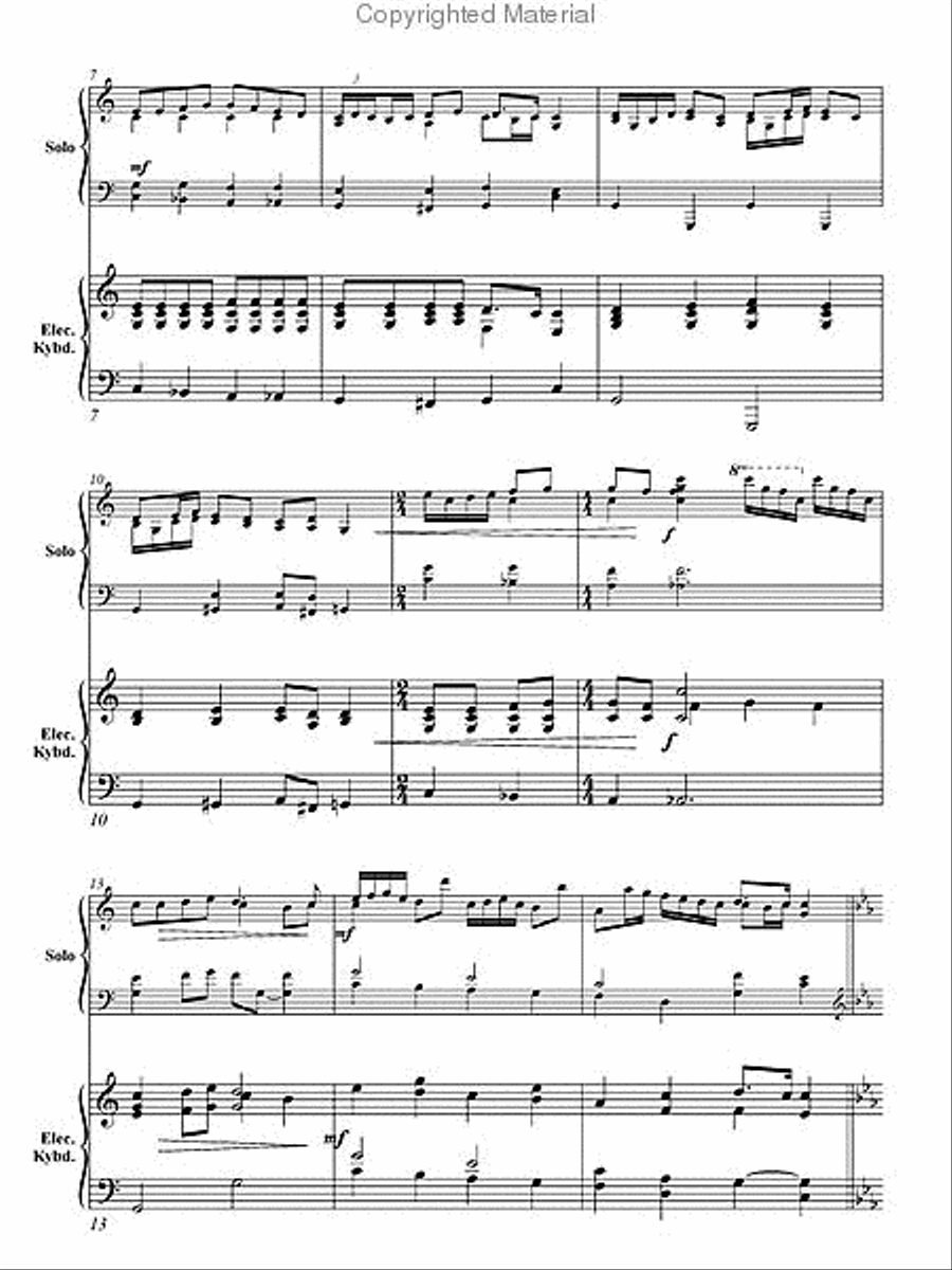 Joyful, We Adore Thee Piano Solo scores gallery preview page 3