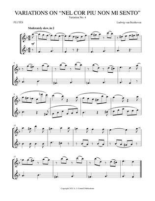 Variations on “Nel cor piu non mi sento,” Variation No. 4